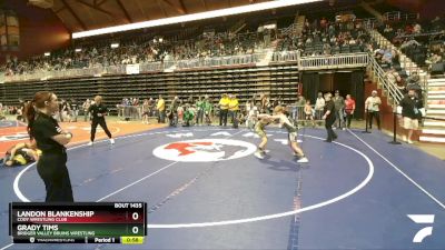 93 lbs 1st Place Match - Landon Blankenship, Cody Wrestling Club vs Grady Tims, Bridger Valley Bruins Wrestling