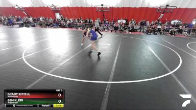 119 lbs Cons. Round 4 - Brady Kittell, Wisconsin vs Ben Klein, Wisconsin