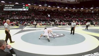 190 lbs 3rd Place Match - Dylan Frass, Olen. Liberty vs Jace Love, Butler