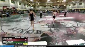 113 lbs Champ. Round 1 - Jake Glaser, Dickinson Wrestling Club vs Garet Huston, Belle Fourche Broncs