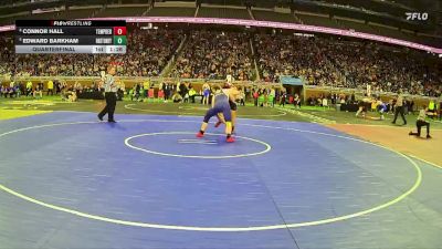 D1-175 lbs Quarterfinal - Edward Barkham, Stoney Creek HS vs Connor Hall, Temperance Bedford