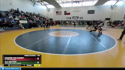 106 lbs Semifinal - Kai Nguyen, Grapevine Cross Timbers vs Cooper Polyansky, St. John`s School