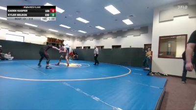 215 lbs Champ. Round 1 - Kyler Nelson, Cokeville vs Kaden Kasper, Laramie