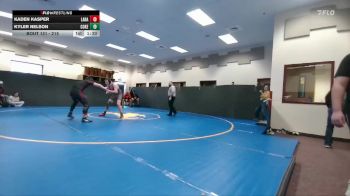 215 lbs Champ. Round 1 - Kyler Nelson, Cokeville vs Kaden Kasper, Laramie