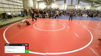 52 lbs Semifinal - Maddox Henderson, Oklahoma Wrestling Academy vs Bo Davis, Honey Badgers Wrestling Club