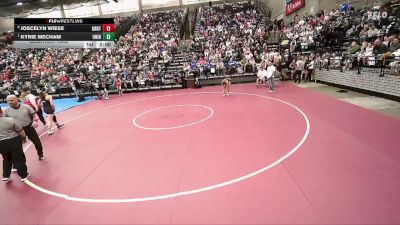 3A 105 lbs Quarterfinal - Kyrie Mecham, Union vs Joscelyn Wiese, Grantsville