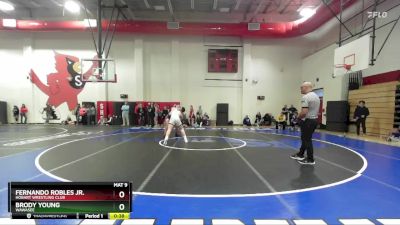 165 lbs Champ. Round 1 - Brody Young, Wawasee vs Fernando Robles Jr., Hobart Wrestling Club