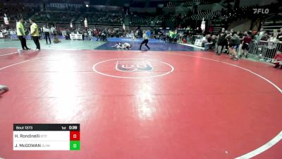90 lbs Semifinal - Harry Rondinelli, Bitetto Trained Wrestling vs Jean-paul McGOWAN, Olympic