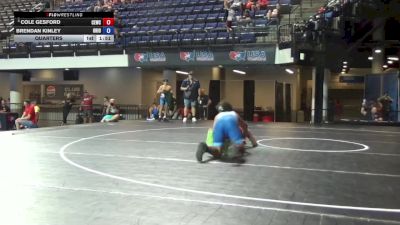 135 lbs Quarters - Cole Gesford, Chugach Eagles Wrestling Club vs Brendan Kinley, Ohio