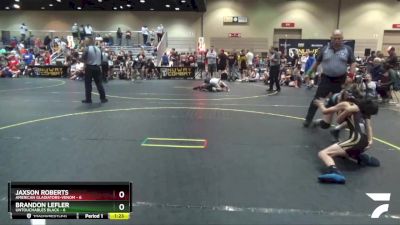 85 lbs Quarterfinals (8 Team) - Jaxson Roberts, American Gladiators-Venom vs Brandon Lefler, Untouchables Black