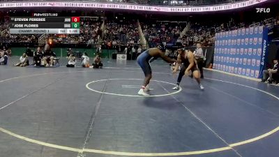 2A 285 lbs Champ. Round 1 - Jose Flores, Southwestern Randolph High School vs Steven Ferebee, John A. Holmes High School