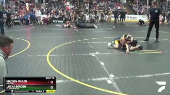 49 lbs Quarterfinal - Lucas Berden, Clarkston WC vs Macsen Miller, Holt WC