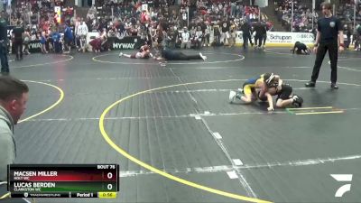 49 lbs Quarterfinal - Lucas Berden, Clarkston WC vs Macsen Miller, Holt WC