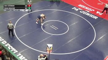 147 lbs Consi Of 8 #1 - Zac Lockman, Seneca Valley vs Noah Beacom, United
