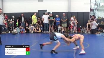 70 lbs Round Of 16 - Caden Trenbeath, Roundtree Wrestling Academy vs Grayson Russell, South Georgia Athletic Club