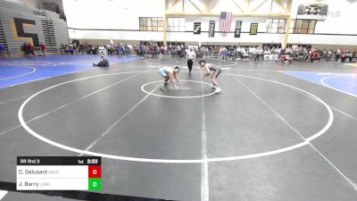 149F lbs Rr Rnd 3 - Danny Delusant, Sacred Heart vs Jordan Barry, Long Island