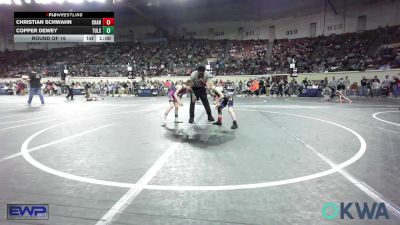 55 lbs Round Of 16 - Christian Schwahn, Chandler Takedown Club vs Copper Dewey, Tulsa Blue T Panthers