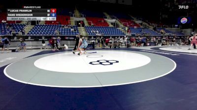 285 lbs Cons. Sub-quarters - Lucas Franklin, OK vs Hans Wiederkehr, NY