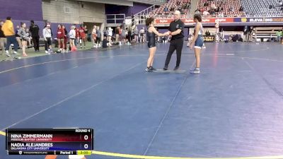 109 lbs Round 4 - Nadia Alejandres, Oklahoma City University vs Nina Zimmermann, Missouri Baptist University