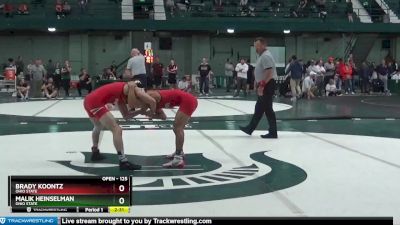 125 lbs Semifinal - Brady Koontz, Ohio State vs Malik Heinselman, Ohio State