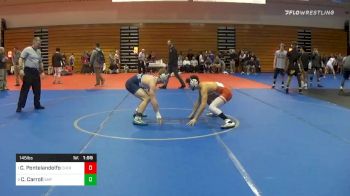 145 lbs Semifinal - Cooper Pontelandolfo, Cherokee vs Cole Carroll, Seton Hall Prep