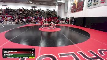 132 lbs Cons. Round 4 - Santana Leon, Brighton vs Dane Sims, Eaglecrest B