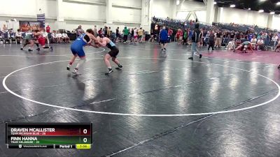 190 lbs Quarters & Wb (16 Team) - Finn Hanna, Team Delaware vs Draven McAllister, Team Michigan Blue