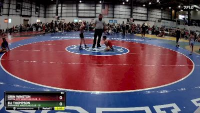 65 lbs Round 5 (6 Team) - Eli Thompson, DARKHORSE WRESTLING CLUB vs Orin Winston, CAPITAL CITY WRESTLING CLUB