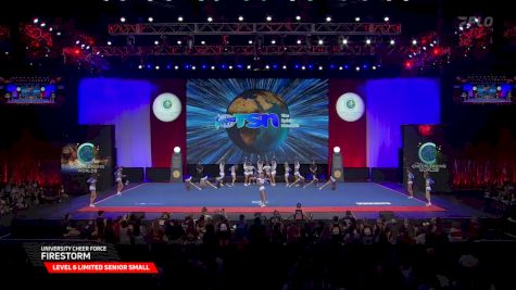 University Cheer Force - Firestorm [2025 L6 Limited Senior Small Semis] 2025 The Cheerleading Worlds