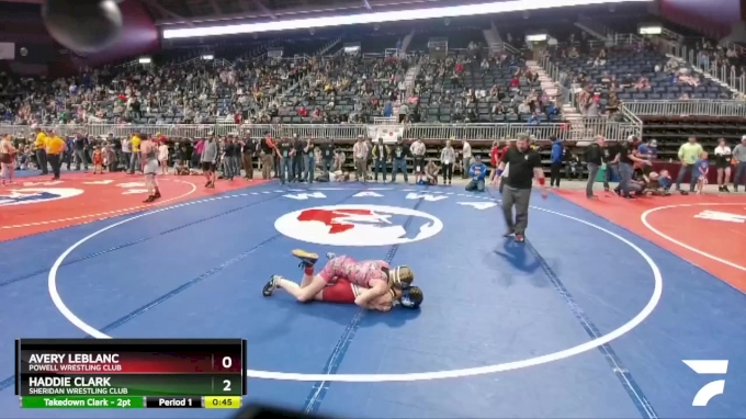 81-87 lbs Round 2 - Haddie Clark, Sheridan Wrestling Club vs Avery ...