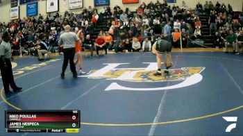 165 lbs Cons. Round 2 - Niko Poullas, Canfield vs James Nespeca, Cloverleaf