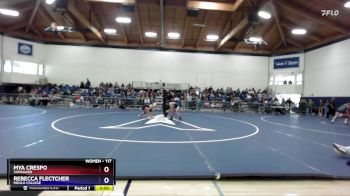 117 lbs Cons. Round 2 - Mya Crespo, Vanguard vs Rebecca Flectcher, Menlo College