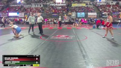 G - 165 lbs Champ. Round 1 - Arden Weidow, Corvallis (Girls) vs Rylee Murgel, Helena (Girls)