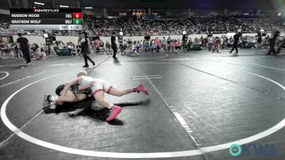 80 lbs Round Of 16 - Hudson Hood, Collinsville Cardinal Youth Wrestling vs Grayson Wolf, Wolfpak Wrestling