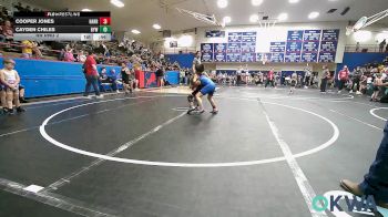 67 lbs Rr Rnd 2 - Cooper Jones, Harrah Little League Wrestling vs Cayden Chiles, Bristow Elementary Wrestling Club
