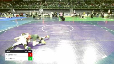 90 lbs Round Of 16 - Kristian Beres, Mount Olive vs Ralph Dileo, Phillipsburg