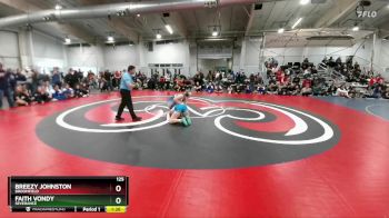 125 lbs Quarterfinal - Faith Vondy, Severance vs Breezy Johnston, Broomfield