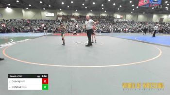 80 lbs Round Of 32 - Josiah Deonigi, Mat Demon Wrestling Club vs JEREMIAH ZUNIGA, Socal Grappling Club