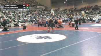 4A 150 lbs Cons. Round 1 - Isaac Churchman, Paris vs Chance Hughes, Mena