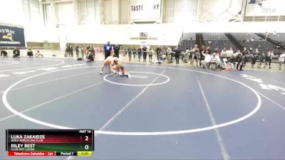 170 lbs Cons. Round 5 - Luka Zakaidze, Wolf Wrestling Club vs Riley Best, Club Not Listed