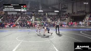 84 lbs Champ. Round 1 - Nolan Frazier, South Central Punisher vs Clay Thomas, Phillipsburg Wrestling Club