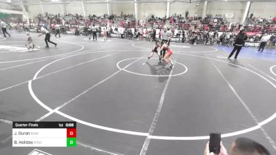62 lbs Quarterfinal - Johnny Duran, Ranch Hand Wrestling vs Brock Holiday, Stout Wr Acd