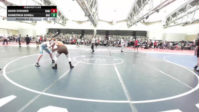 140-I lbs Round Of 16 - David Strober, North Hunterdon, NJ vs Dometrius Dorell, Unattached