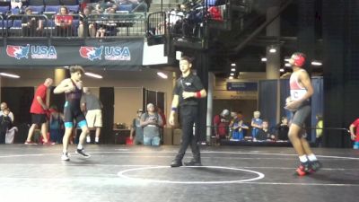 132 lbs Cons. Semis - Asher Anthony, Richmond Wrestling Club vs Evan MacCallum, MWC Wrestling Academy