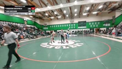 215 lbs Cons. Round 2 - Preston Maxfield, Lyman vs Levi McCann, Pinedale