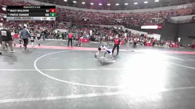 75 lbs Cons. Round 2 - Freya Tanner, Riverdale Wrestling Club vs Maci Waldow, New Lisbon Youth