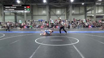 145 lbs Cons. Round 2 - Lily Perkins, Tonganoxie vs Jemma Thomas, Phillipsburg Wrestling Club