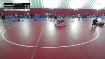 126-126 lbs Round 1 - Jacob Allen, Lodi vs Beau Seeger, Weyauwega-Fremont