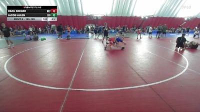 126-126 lbs Round 1 - Jacob Allen, Lodi vs Beau Seeger, Weyauwega-Fremont