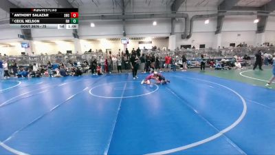 75 lbs Quarterfinal - Anthony Salazar, Spartan Mat Club vs Cecil Nelson, ReZults Wrestling